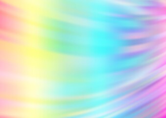 Fototapeta premium Light Multicolor, Rainbow vector blurred and colored background.