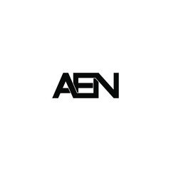 aen letter original monogram logo design