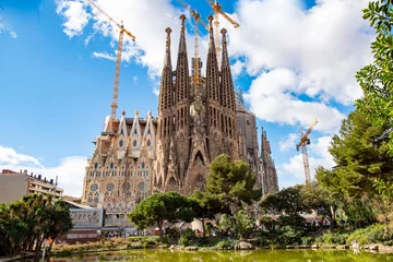 Fotobehang Sagrada Família in Spanje © ＫＩＯＫＥＮ