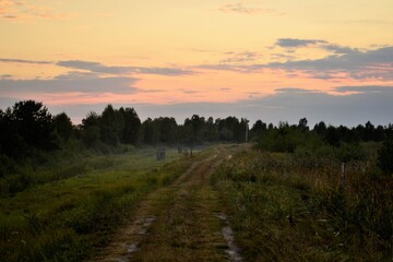 Obraz premium sunset in the mountains