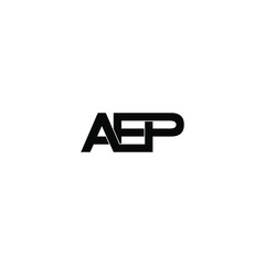 aep letter original monogram logo design
