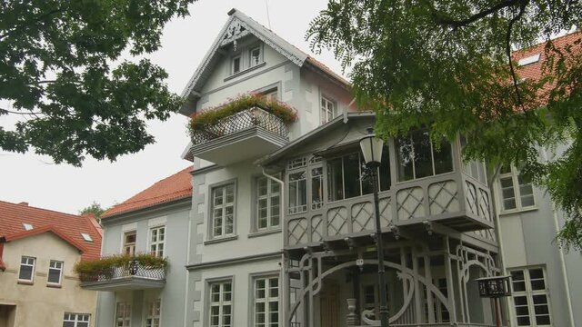 Entrance to Hugo Scheu Manor Silute Museum From the Courtyard.