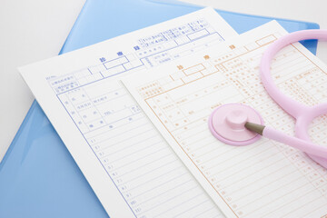 聴診器と診療録