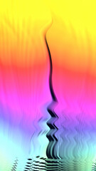 Artistic and imaginative digitally designed abstract 3D fractal background