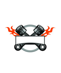 motor sport logo in vector