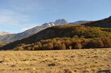 Fototapeta na wymiar Road tripping in stunning landscapes on the Carretera Austral of Patagonia, Chile