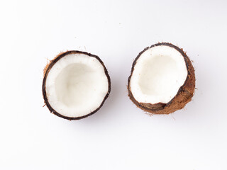 Fresh Coconut isolated stock image.