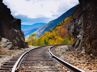 railroad in the mountains