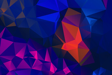 Abstract Color Polygon Background Design, Abstract Geometric Origami Style With Gradient. Presentation,Website, Backdrop, Cover,Banner,Pattern Template