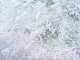 Sea splashes and drops.