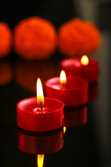 happy diwali or happy deepavali greeting card made using a photograph of diya or oil lamp