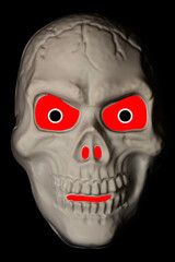 Maschera da scheletro per Halloween.