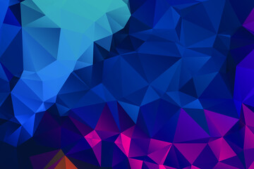 Fototapeta premium Abstract Color Polygon Background Design, Abstract Geometric Origami Style With Gradient. Presentation,Website, Backdrop, Cover,Banner,Pattern Template