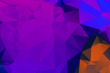 Naklejka premium Abstract Color Polygon Background Design, Abstract Geometric Origami Style With Gradient. Presentation,Website, Backdrop, Cover,Banner,Pattern Template