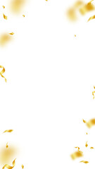 Obraz na płótnie Canvas Streamers and confetti. Gold streamers tinsel and 
