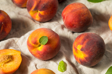 Raw Orange Organic Peaches