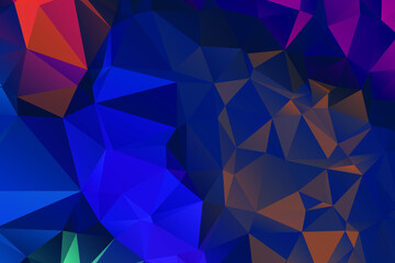 Obraz premium Abstract Color Polygon Background Design, Abstract Geometric Origami Style With Gradient. Presentation,Website, Backdrop, Cover,Banner,Pattern Template