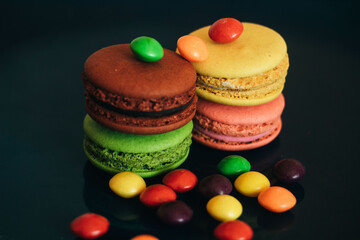 colorful macaroons