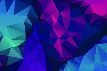 Abstract Color Polygon Background Design, Abstract Geometric Origami Style With Gradient. Presentation,Website, Backdrop, Cover,Banner,Pattern Template