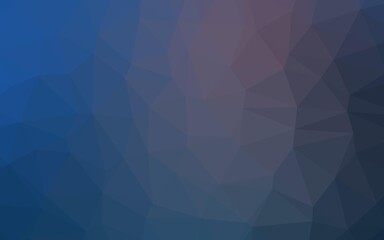 Dark BLUE vector abstract mosaic backdrop.