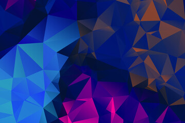 Obraz premium Abstract Color Polygon Background Design, Abstract Geometric Origami Style With Gradient. Presentation,Website, Backdrop, Cover,Banner,Pattern Template
