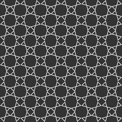 Fototapeta premium black and white background, seamless geometric pattern