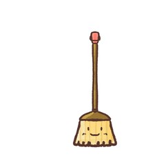 R:もっとメルヘンな学校 掃除用具 笑顔３