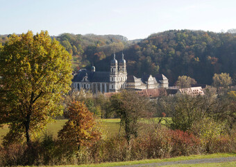 Obraz premium The monastery Schöntal in Hohenlohe, Germany, Europe.