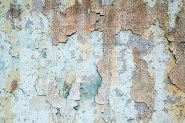 wall with colorful dirty cracked texture