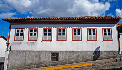 Ancient house in Diamantina, Minas Gerais, Brazil   