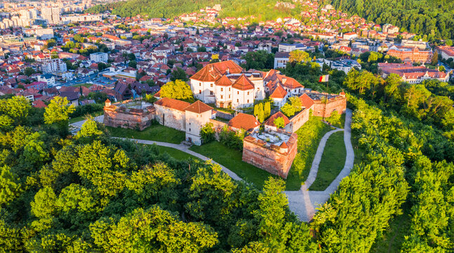 Brasov, Romania - The Citadel aerial view