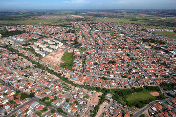 Obraz premium aerial view of the city
