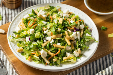 Healthy Greek Balsamic Romaine Salad