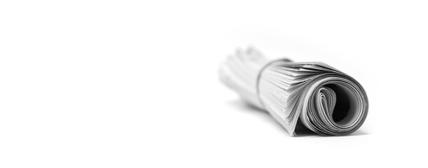 Newspaper Rolled Up