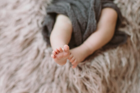 Newborn female Baby - Happy family moments -  Asian and European half-caste child