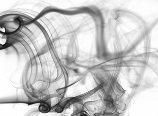 Abstract black transparent smoke background