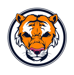 tiger head vector
