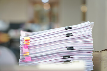 stack of document on the table , business concept