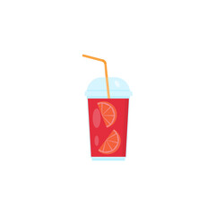 This is a mulled wine on white background.