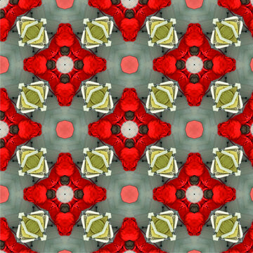 Floral seamless pattern. Modern seamless pattern for interior decoration, wrapping paper, graphic design and textile. Vector illustration. Backgrounds. All lines in the drawing can be edited.
