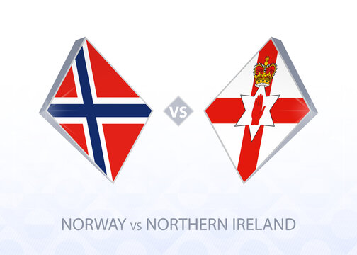 Europe Football Competition Norway Vs Northern Ireland, League B, Group 1.