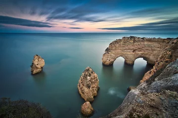 Fototapete Strand Marinha, Algarve, Portugal Doble Arch of Algarve