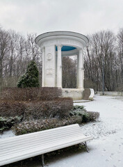 The rotunda in Neskuchny garden, Moscow
