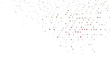 Light Green, Red vector layout with elements of cards.