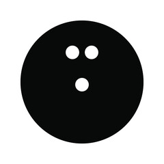 bowling - pin bowling icon vector design template, on white backround