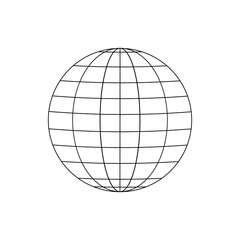 planet Earth icon. Flat planet Earth icon. on a white background. eps 10