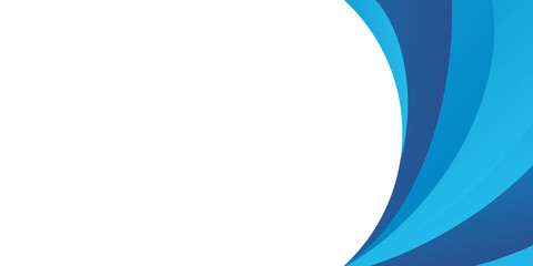 Obraz premium Abstract simple minimal blue wave curve presentation background with corporate concept