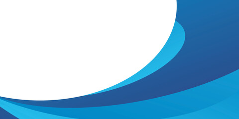 Abstract blue white background with curve wave elements