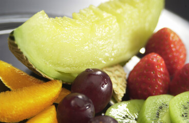 フルーツデザートのアップ