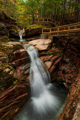 Sabbaday Falls in fall colors
